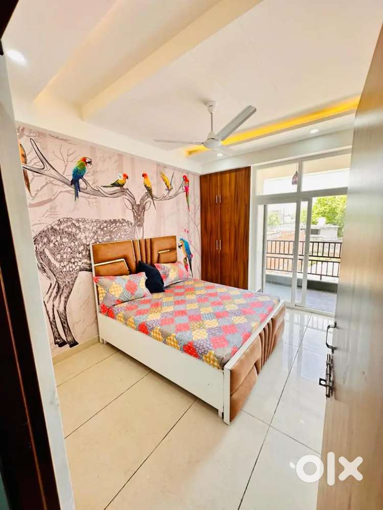 2bhk semi furnished flat open registery