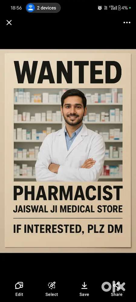 Need pharmacist
