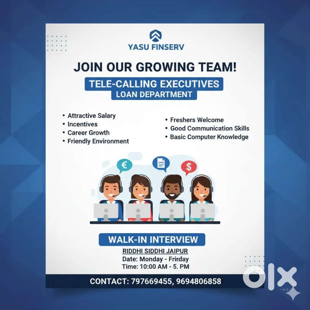 Executive

Telesales Executive

Call Center Executive

 Telecaller