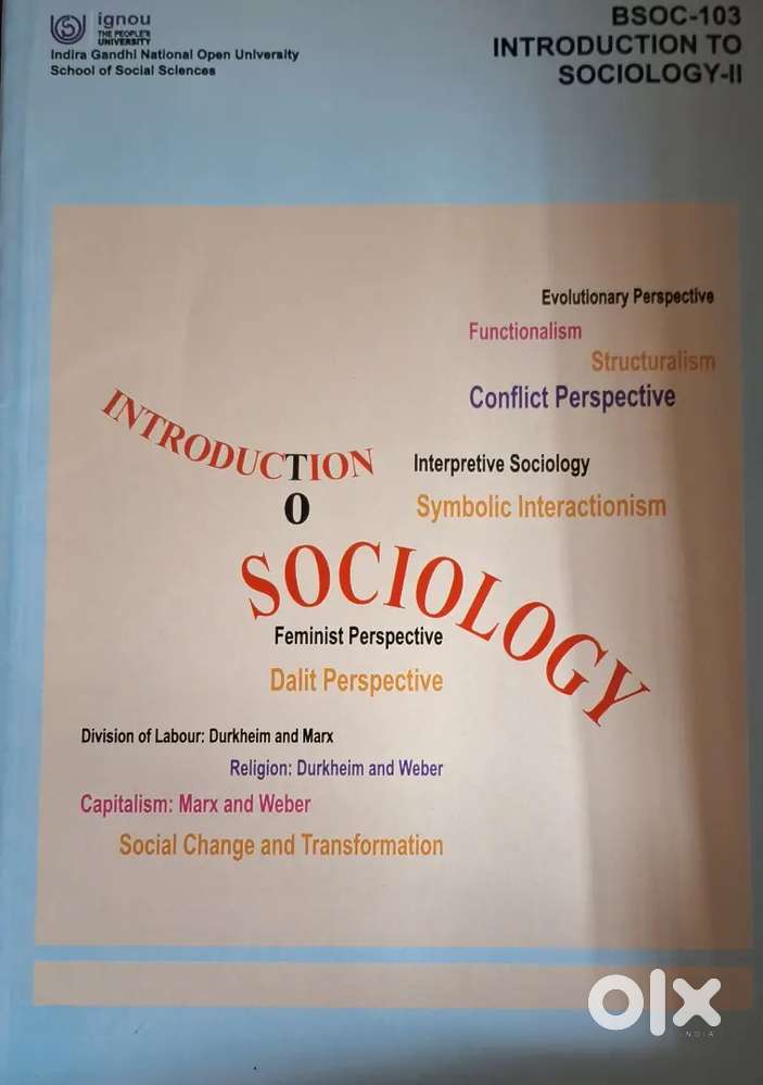 SOCIOLOGY IGNU BOOKS