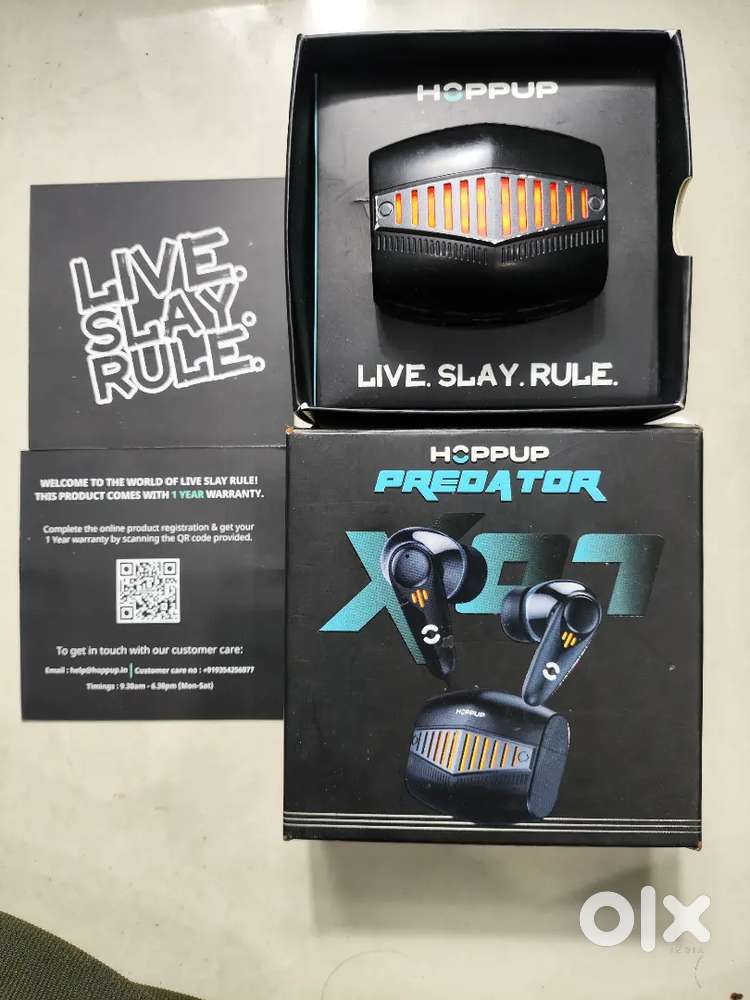 Hopup X07 TWS Earbuds  Premium Sound With Box, Warranty & Accessories