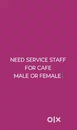 Required service staff for cafe and restaurant