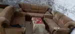 7 seater sofa set good condition+dabal bed no box