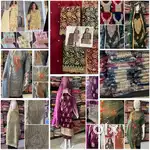 Rayon ,Cotton Dupatta suit net satin georgette (Unstiched)