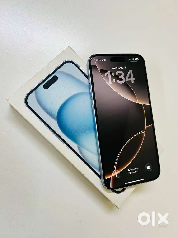 iphone 15 plus, blue, 256 GB, BH 87%  Apple Care Plus till Feb 2026