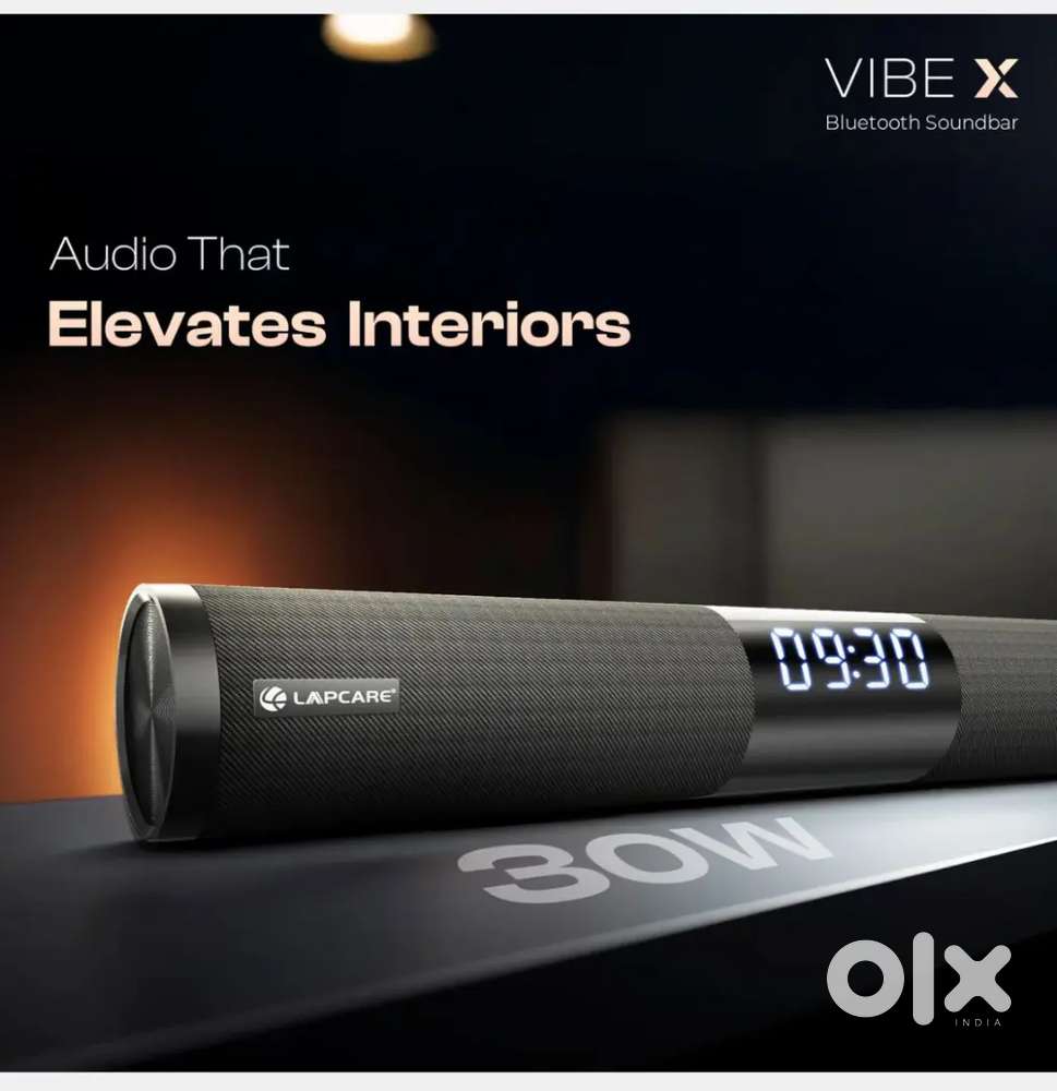 Vibex 30W RMS Multifunction BT Soundbar with Clock LED Display LOX-006