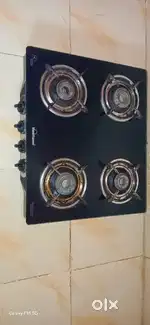 Glass top stove 4 burner