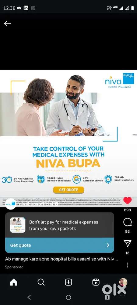 Health insurance sales associate