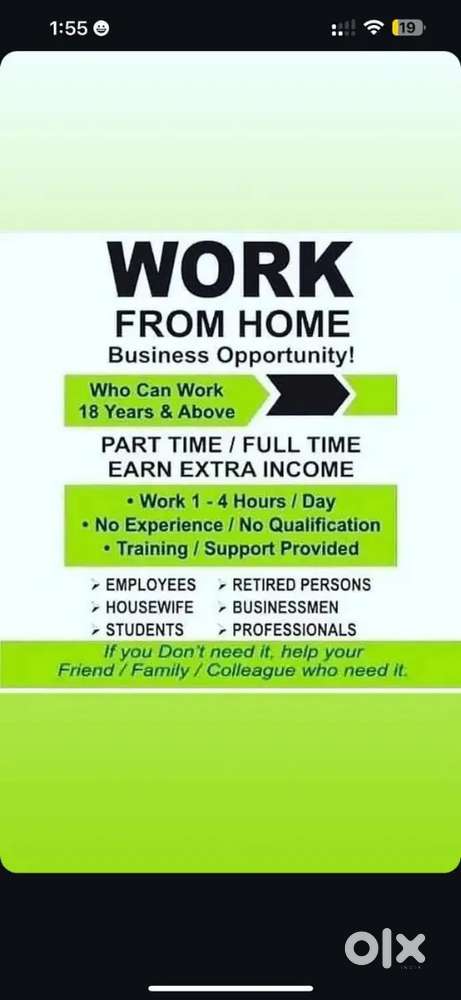 Work from home opportunity