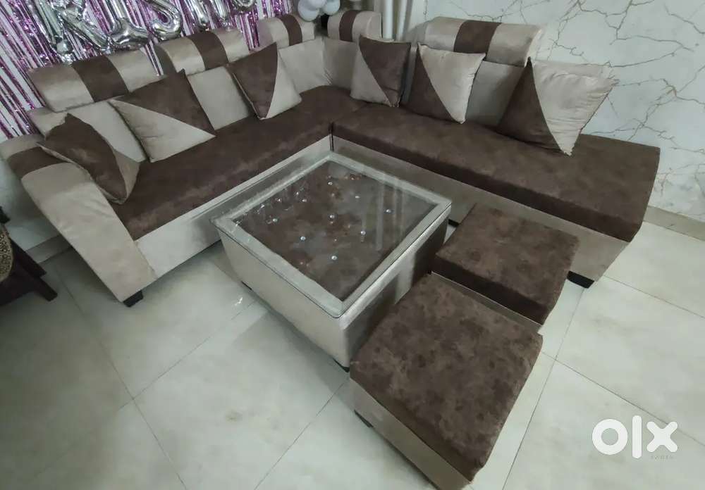 Brand new L Corner shape sofa set