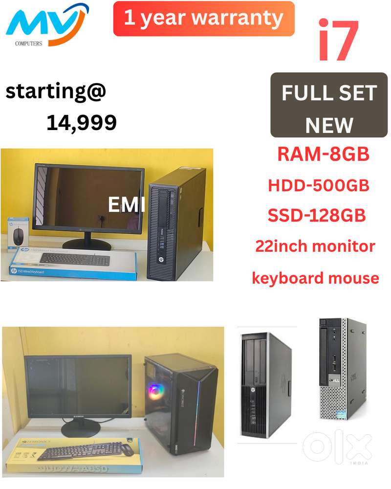Desktop Laptop CPU Full Set i3-i5-i7 Available @ Low Price