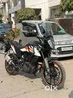 KTM 390 Adventure with loaded accessories