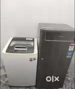 Id- 076501.  Selfprinted Single door Fridge , An top load washing