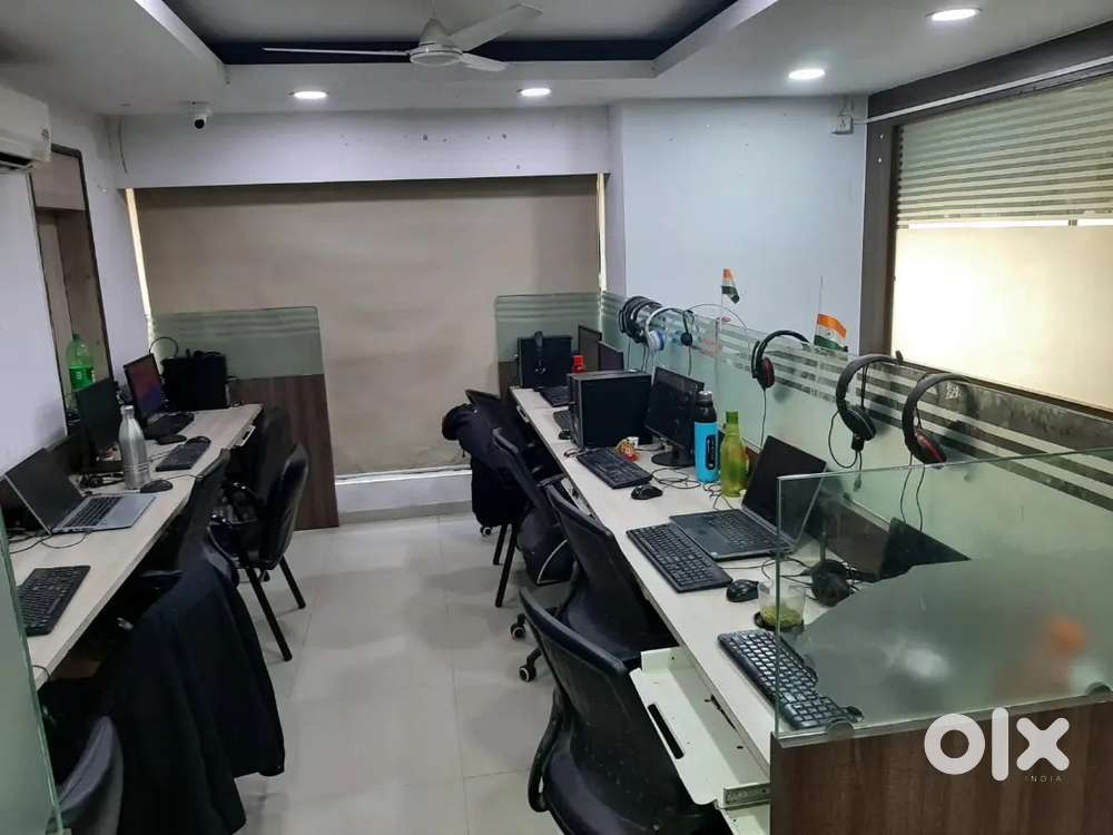 828 Sq ft Fully Furnished Office Available For Rent In Corporate Road.
