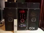 SONY 5.1 MUSIC SYSTEM FM AUX USB CASSETTE DVD ALL WORKING WITH REMOTE