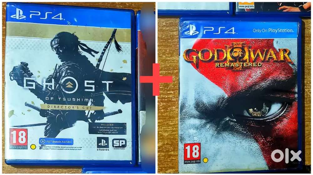PS4 Game Disc - Ghost Of Tsushima Director's Cut,God Of War 3