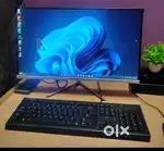 24 inch Zebronics monitor with complete dextop