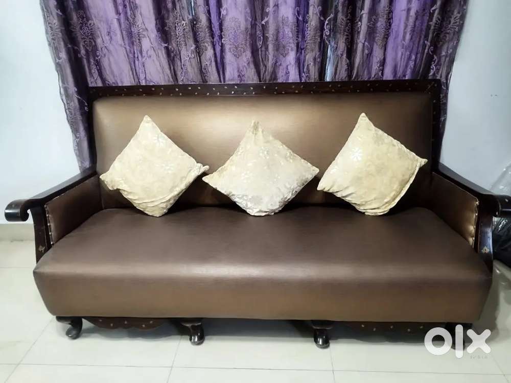 Heavy Wood Sofa