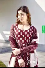 Beautiful Maroon Anarkali