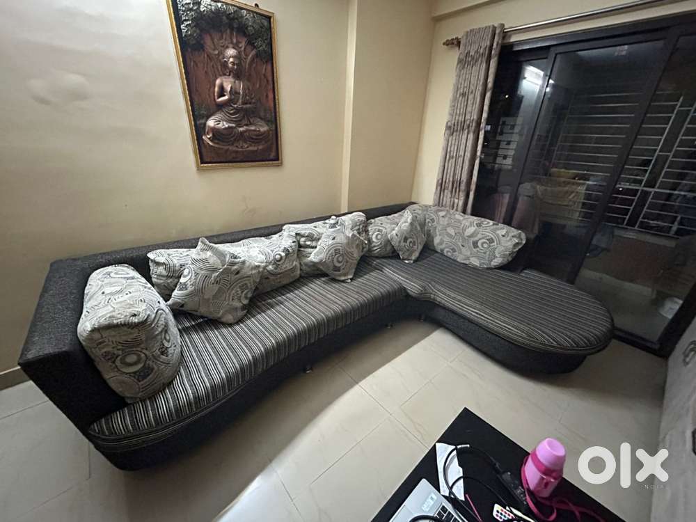 6 seater L shaped sofa set for leaving room