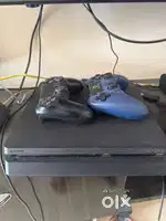 Ps 4 slim with 4 controllers with 9 games