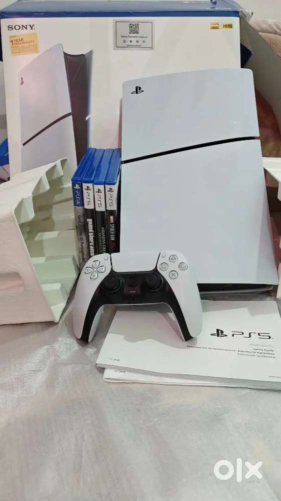 sony playstation 5 console slim with disc edition  1024 gb