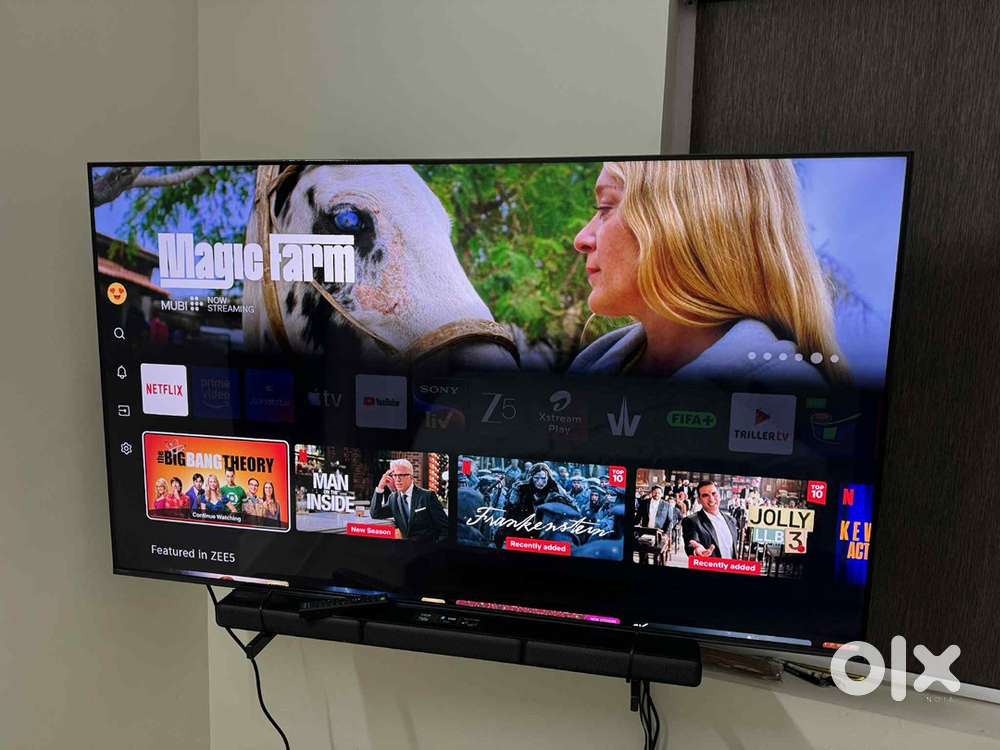 65 inch LED Hisense TV and Sony 5.1 audio system