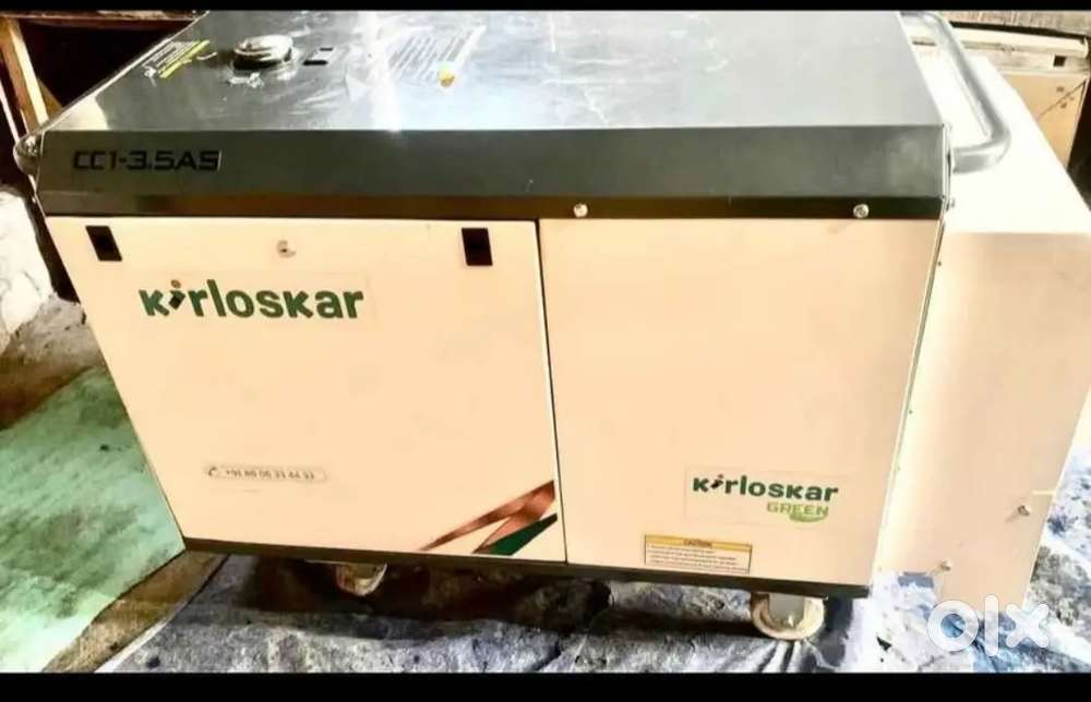 Kirloskar Genrator 3.5 kva Diesel self Start Best Millage 180 hrs Run