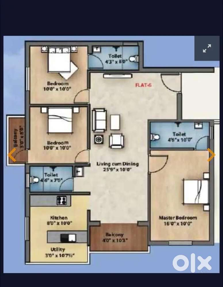 2 BHK - 52 L SARAVANAMPATTI IT PARK NEAR GATED COMMUNITY CCTV SECURITY