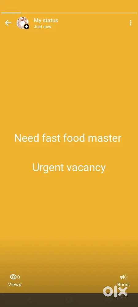 Need fast food master