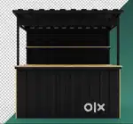 Full Iron Fast Food Stall counter with place in sakchi