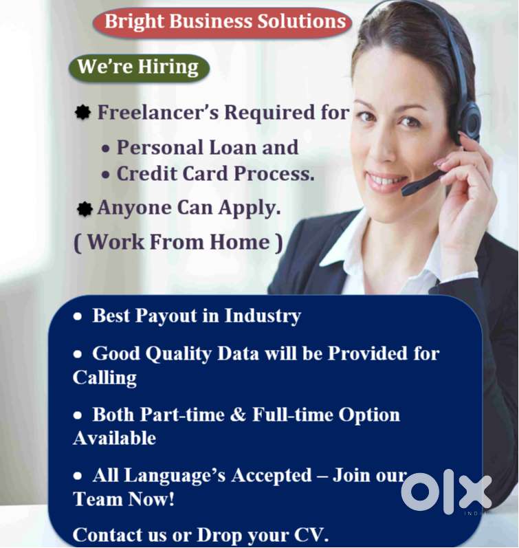 Work From Home Job for Credit Card and Personal Loan