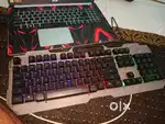 Modern keyboard with RGB lights