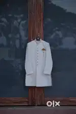 Manyavar Regal Cream Sherwani