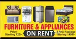 14 Furniture Appliances on RENT inpm F krnds