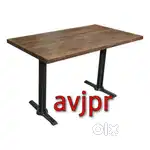 New Stylish Wooden Top Dining Table for Cafe, Restaurant & Home