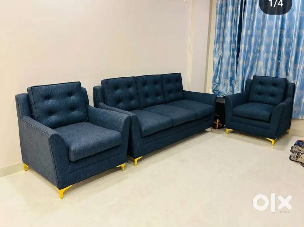 3+1+1 sofa set with beautiful Black colour and unique design