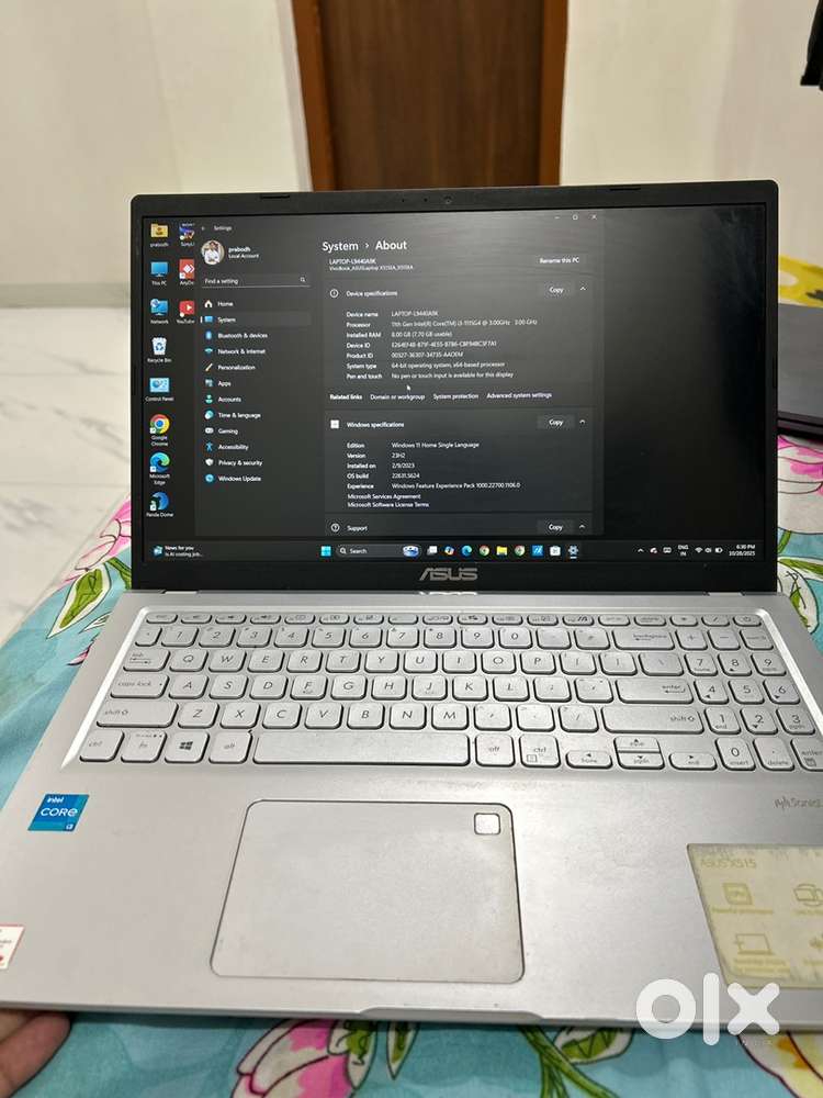 ASUS 11th Gen i3 Laptop  8GB RAM  256 GB SSD  Excellent Condition