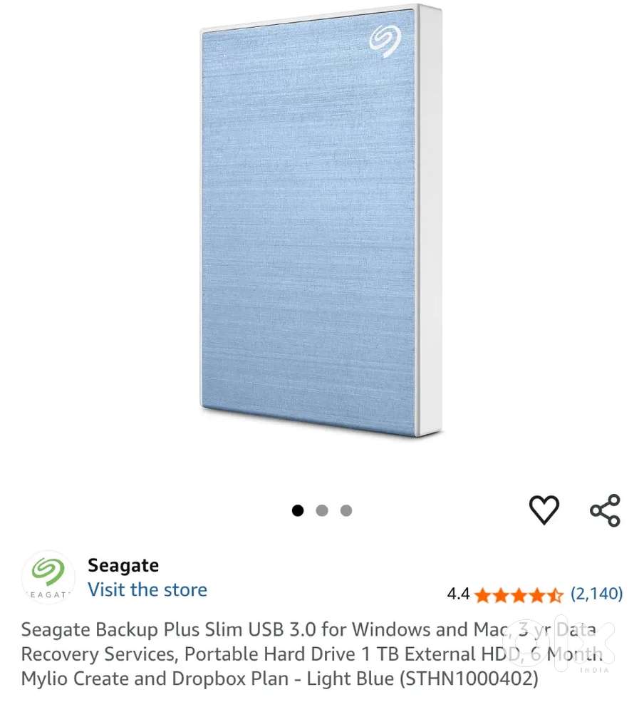 Seagate portable Harddisk 1TB