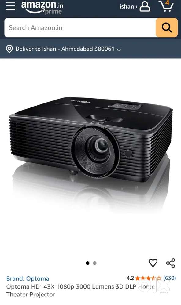 Optoma Full HD 1080p Projector - Imported