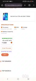 vivoy53s fone good condition