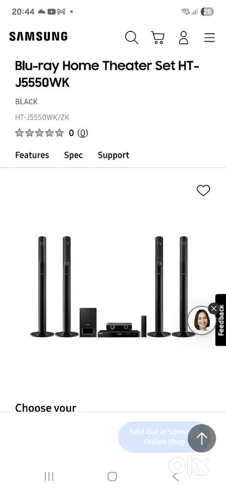 Home Theater SAMSUNG 1000 WATT