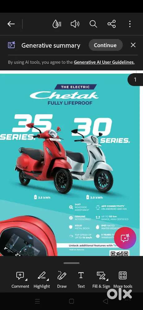 Bajaj Chetak electrical