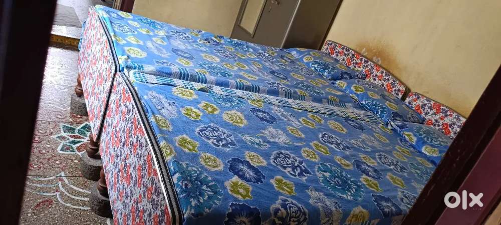Double bed with mattress
