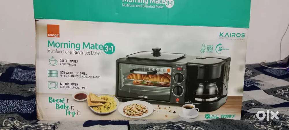 Morning Mates 3 in 1 Oven And coffee maker
