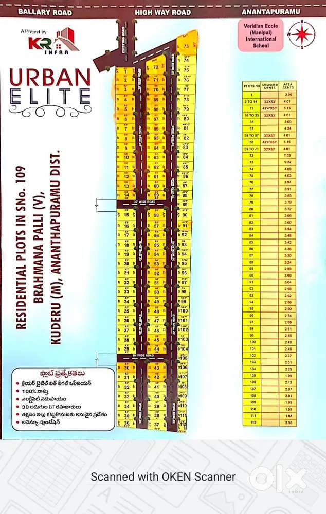 Anantapur to bellary road , development plots available in low budget