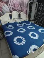 Double bed with dressing table