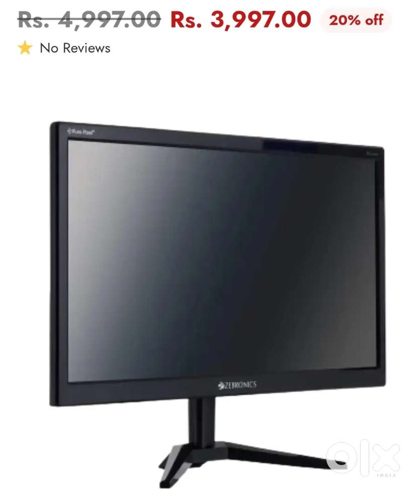 Zebronics 15.4 inch hd monitor