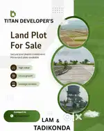 Low price CRDA Approved plots,near land pooling Jonnalagadda(Tadikonda