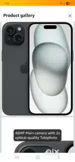 Iphone 15 seal pack black color